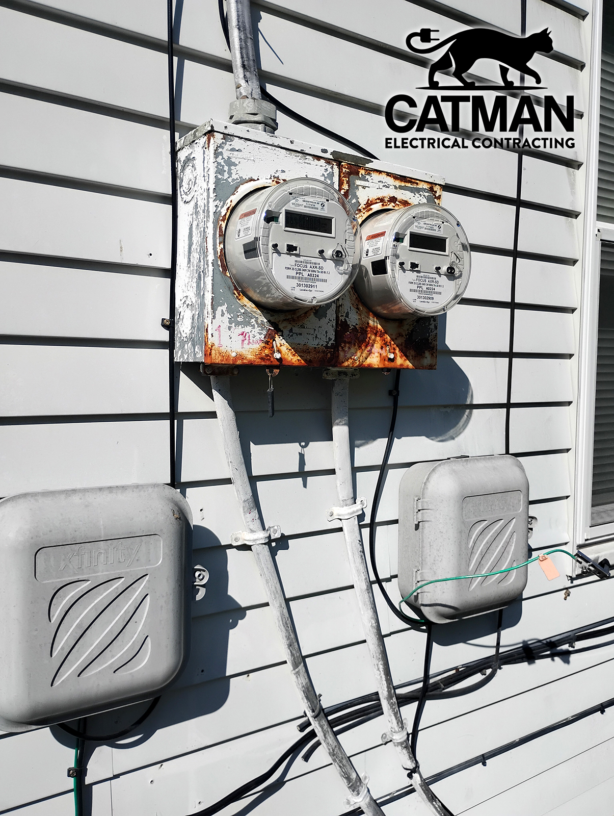 Catman Electrical Scranton Meter Rusted Electric Service