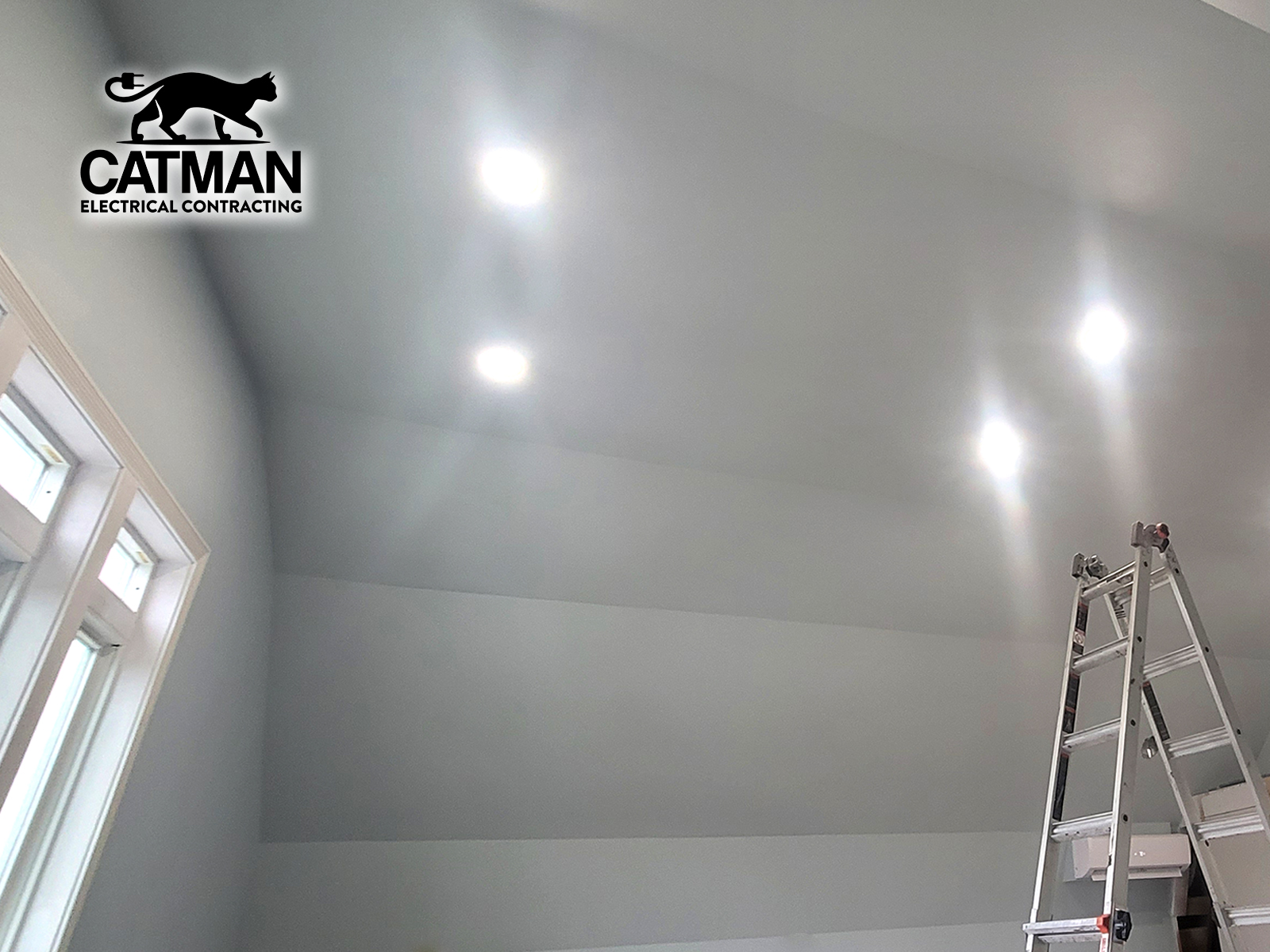 Electrical Contractong Catman Ceiling Lights Residential Build and wiring