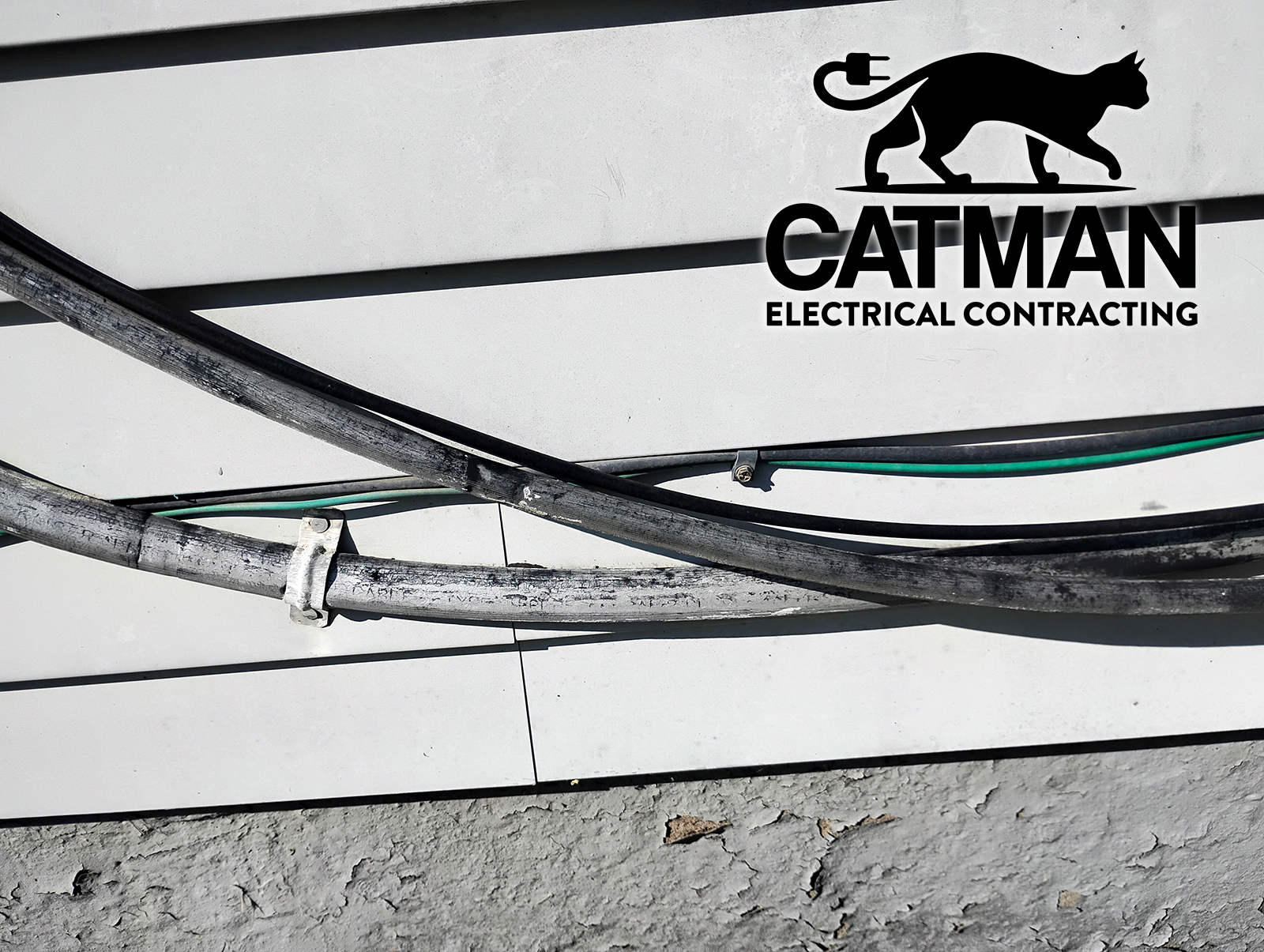 bad wiring covers on outdoor home service connection electrical