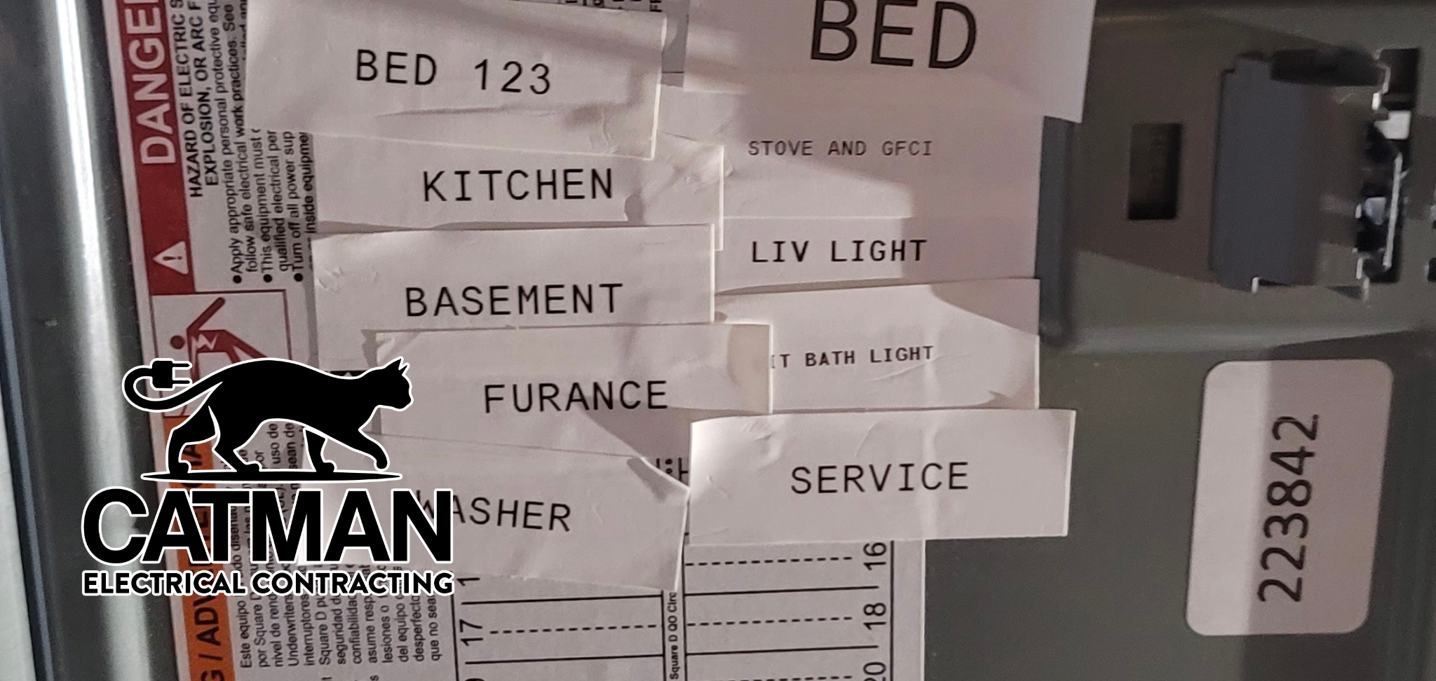 electrical breaker labels